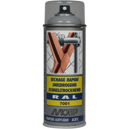 Peinture spray gris argent MOTIP 07026