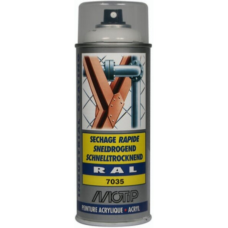 Peinture spray gris clair MOTIP 07034