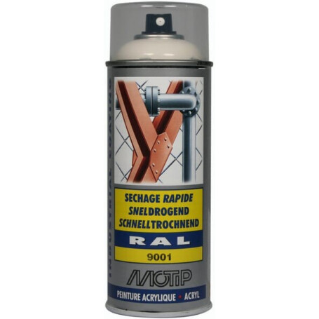 Peinture spray blanc crème MOTIP 07045