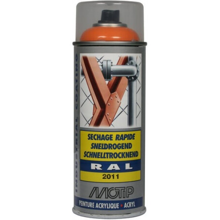 Peinture spray orange foncé MOTIP 07080ND