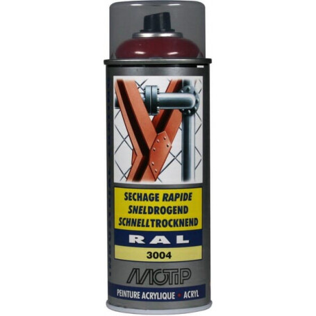 Peinture spray rouge MOTIP 07106