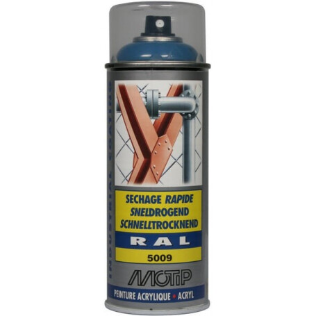 Peinture spray bleu azur MOTIP 07135