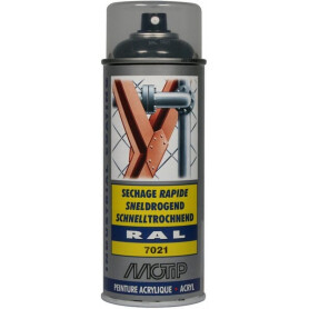 Peinture spray gris noir MOTIP 07149