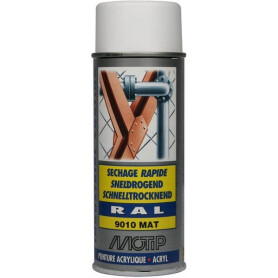Peinture spray blanc pur MOTIP 07166