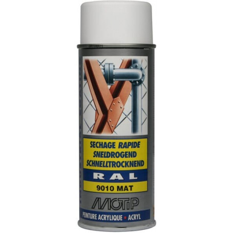 Peinture spray blanc pur MOTIP 07166