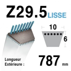 Courroie Z29,5 - 10 mm x 787 mm
