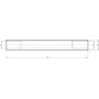 Barre de direction UNIVERSEL SHP348KR