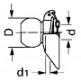 Rotule d'attelage UNIVERSEL LA964733KR