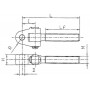 Chape articulé filetée CBM TFS04DX