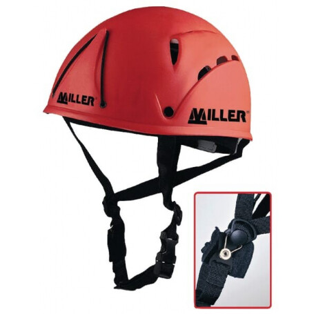 Casque de sécurité rouge MILLER 1007048MH