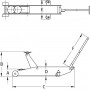 Cric pneumatique 10 tonnes COMPAC A10TC