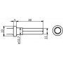 Burin plat 11mm UNIVERSEL CB51112180