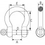 Manille haute résistance soudée 1 1/2 MCBULL FSHG112S