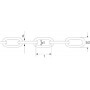 Chaîne longue inoxydable 6mm UNIVERSEL CK60RVS