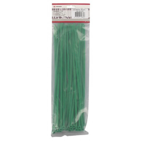 Serre-câbles 4,8x300mm vert UNIVERSEL TRBL48300GREE