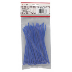 Serre-câbles 3,6x140mm bleu UNIVERSEL TRBL36140BLU