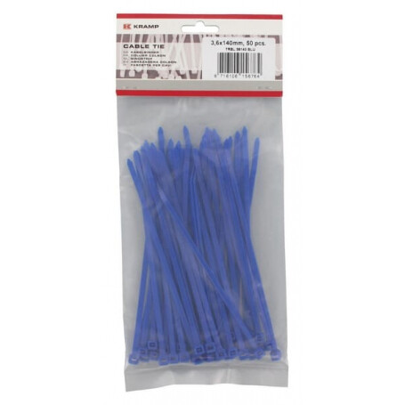 Serre-câbles 3,6x140mm bleu UNIVERSEL TRBL36140BLU