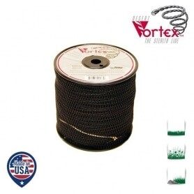 Bobine fil nylon hélicoïdal copolymère VORTEX - 3,30 mm x 110m - qualité professionnelle - fabrication américaine