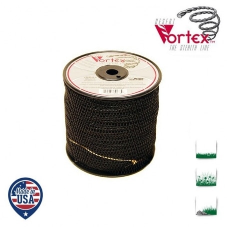 Bobine fil nylon hélicoïdal copolymère VORTEX - 3,90 mm x 76m - qualité professionnelle - fabrication américaine