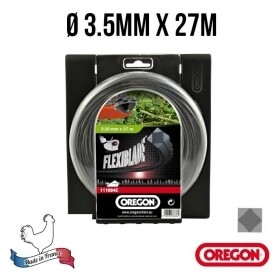 Fil débroussailleuse OREGON carré flexiblade 3,5 mm x 27m (coque)