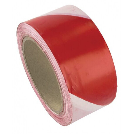 Ruban de chantier rouge - blanc 50mmx100m UNIVERSEL 488337