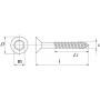 Vis UNIVERSEL SPT4530RVS