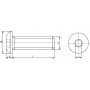 Vis UNIVERSEL ISO7380850RVS