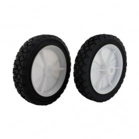 Ruota plastica mozzo déporté Universale - diametro esterno 152 mm