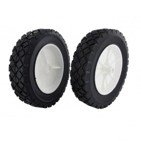 Ruota plastica mozzo déporté Universale - diametro esterno 203 mm