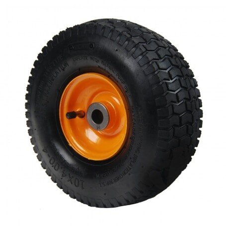 Ruota completa AYP - ROPER - MC CULLOCH 532436946 - 584385801 - MOWCART 66 RIDER - dimensions 10x400-4