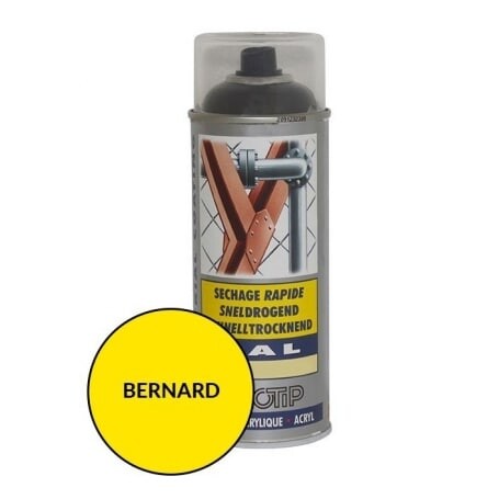 Pintura especial motoculture color amarillo BERNARD - aerosol 400ml