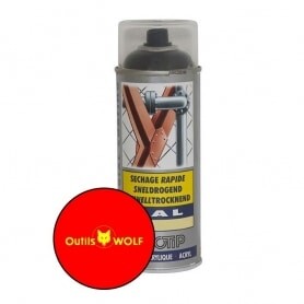 Peinture spéciale motoculture couleur ROUGE WOLF - Aérosol 400ml