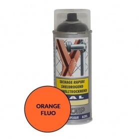 Peinture spéciale motoculture couleur ORANGE FLUO - Aérosol 400ml