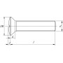 Vis UNIVERSEL 964510RVS