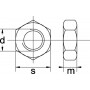Écrou hexagonal M12x1,75 UNIVERSEL 93412RVSP100