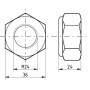Écrou hexagonal autobloquant UNIVERSEL 985242
