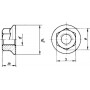 Écrou bride M5 UNIVERSEL 69235
