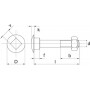 Boulon M8x70 UNIVERSEL 603870