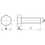 Boulon M8x25 UNIVERSEL 933825RVSA4P050