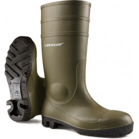 Botte verte avec embout en acier taille 44 DUNLOP 142VP44