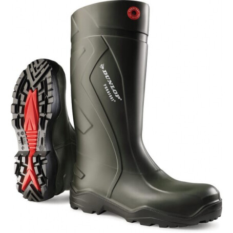 Botte verte avec embout en acier taille 42 DUNLOP C76293342
