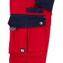 Pantalon de travail rouge - bleu marine XS UNIVERSEL KW102030080075