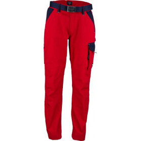 Pantalon de travail rouge - bleu marine M UNIVERSEL KW102030080085