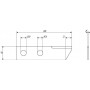 Couteau de broyeur UNIVERSEL 134830N