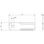 Couteau de broyeur UNIVERSEL 281406CH