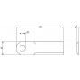 Couteau de broyeur UNIVERSEL 281415Z