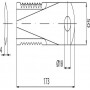 Couteau de broyeur UNIVERSEL 281440N