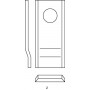 Couteau de faucheuse UNIVERSEL KV96GBKR