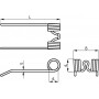 Dent de scarificateur KRONE 270014570