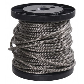 Câble en acier inoxydable 6mm longueur 25m UNIVERSEL WR06025RVS
